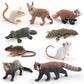 Cross-border simulation short tail bobcat panda mouse platypus ferret Thorn tail rock lizard wild animal model ornaments