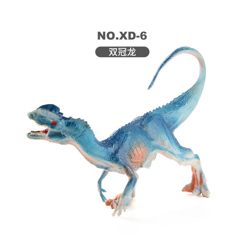 Children's Dinosaur Simulation Animal Ornaments Multiple Mini Solid Dinosaur Model Stegosaurus Spinosaurus Bull Dragon Bag Ornaments