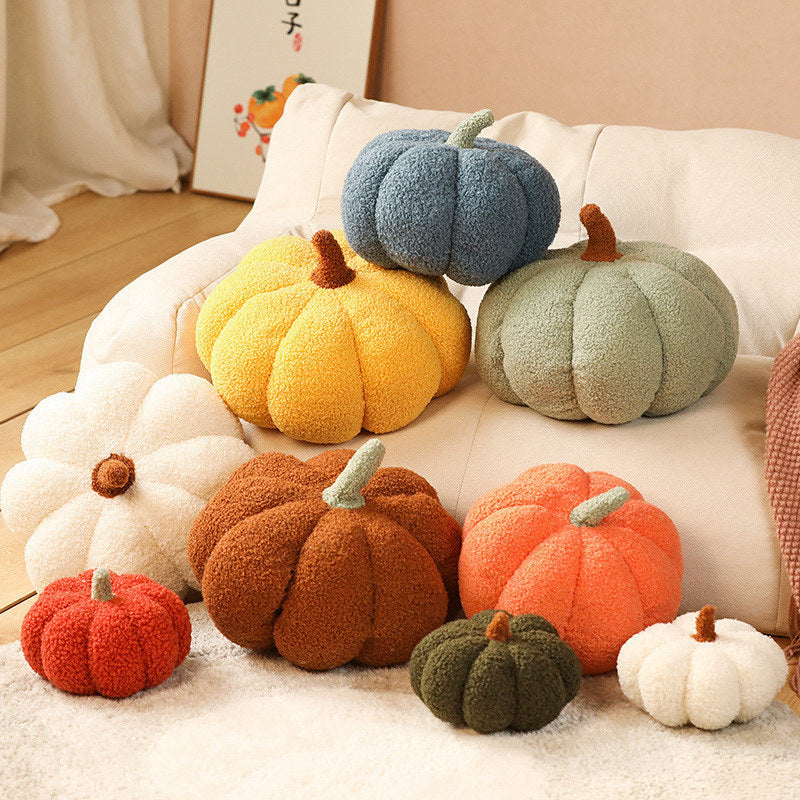 Ins Girly Heart Pumpkin Pillow Creative Special-Shaped Sofa Cushion Halloween Decoration Plush Toy Nap Pillow