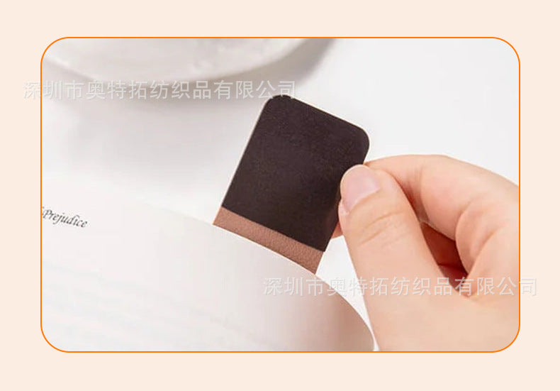 in stock Dopamine Color Magnetic Leather Bookmark Square Magnetic Bookmark Graduation Gift Bookworm Reading Pagination Clip