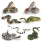 Simulation wild reptile model children's cognitive tummy giant coral snake boa trick decoration
