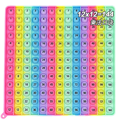 1-12 Multiplication and Addition Learning Recitation Artifact Mathematical Thinking Training Board Educational Science and Education Toy Model