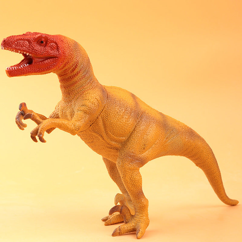Large simulation soft glue dinosaur toy sounding Tyrannosaurus Rex Triceratops animal model boys children stall wholesale