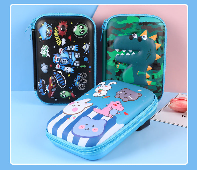 Eva Pencil Box 3D Stereo Large-Capacity Kidsren's Pencil Bag Multi-Functional Student Stationery Popular Pencil Box Waterproof