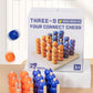 Three-Dimensional Four-Piece Chess Four-Piece Game Chess P 0.34kg Kidsren's Educational Early Education Multi-Person Toy Wooden Boxed Multi-Color