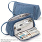 Oxford Cloth Pencil Case with Large Capacity and Multi-Layer Design, Stationery Box for Primary and Secondary School Students, High Aesthetic Value, Simple and Waterproof, Direct from the Source Factory