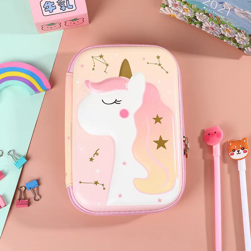 Eva Pencil Box 3D Stereo Large-Capacity Kidsren's Pencil Bag Multi-Functional Student Stationery Popular Pencil Box Waterproof
