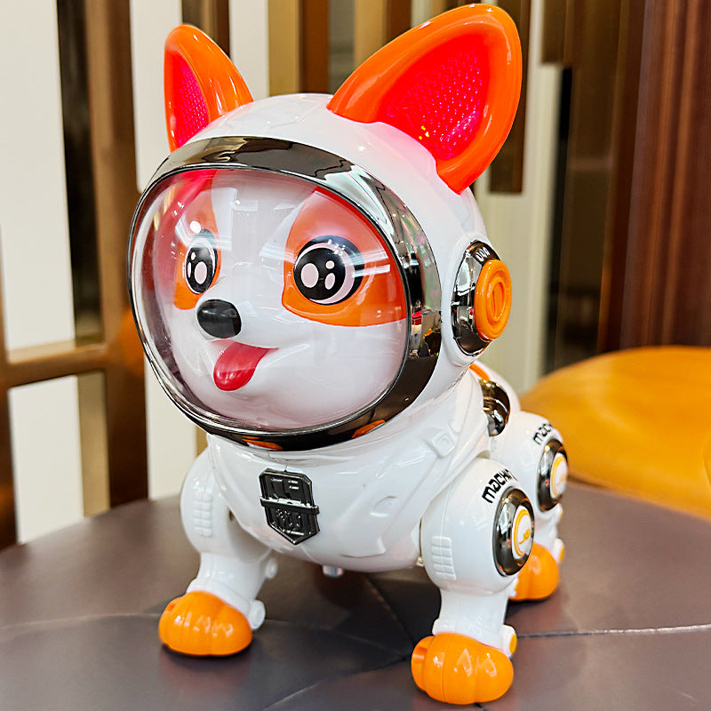 Electric intelligent robot dog learning to speak puzzle early education Corgi dog singing and dancing children's toy dog gift wholesale