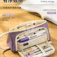 Triangular Pencil Case with Large Capacity and Multi-Functional Features, Korean-Style Ins-Style Stationery Box for Middle and High School Students, Direct from the Manufacturer