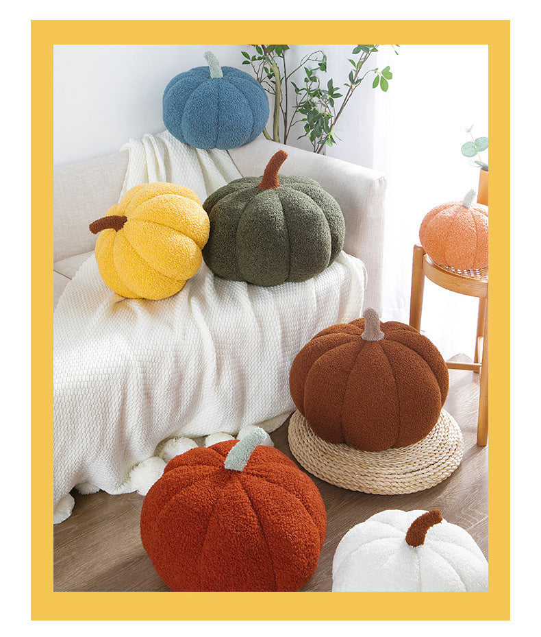 Ins Girly Heart Pumpkin Pillow Creative Special-Shaped Sofa Cushion Halloween Decoration Plush Toy Nap Pillow