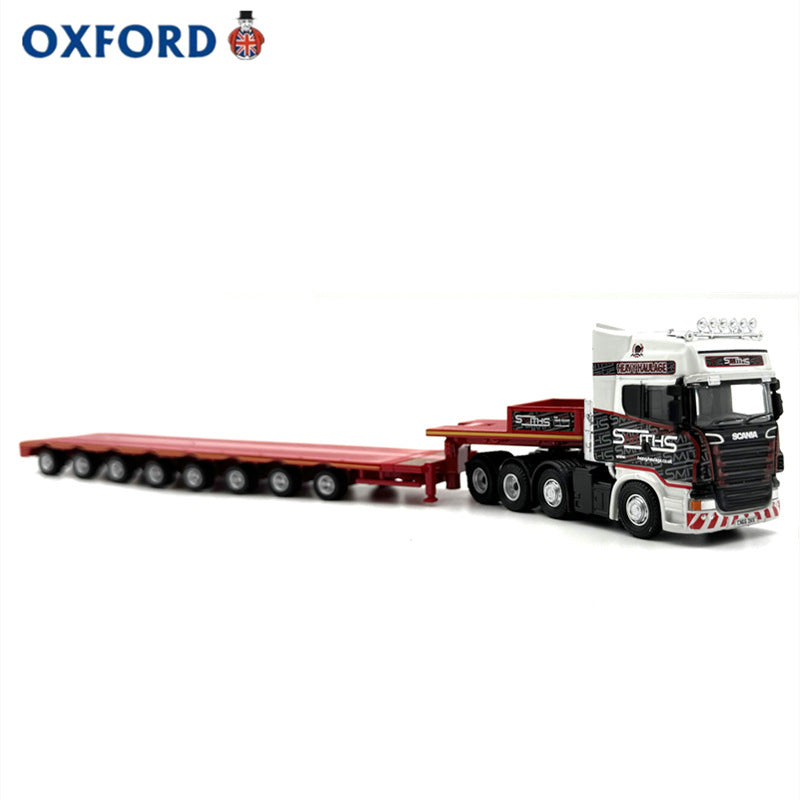 Oxford Scania Multi-Axle Trailer Semi-Trailer Truck Car Model Collection Alloy Simulation Ornament 1:76