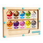 Wooden Children's Magnetic Counting Operation Color Classification Magnetic Pen Bead Shift Game Educational Early Education Maze Toy