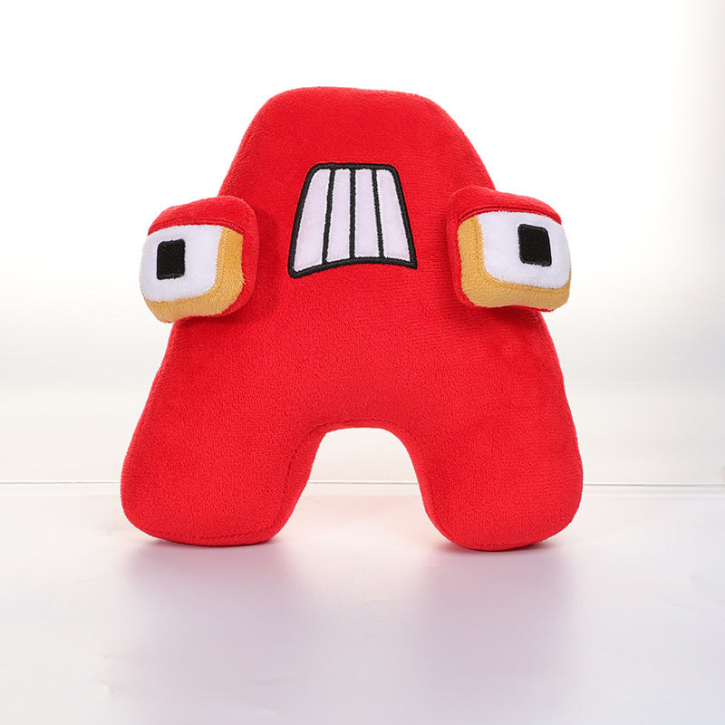 Cross-border Alphabet Lore letter legend plush pillow doll children Enlightenment letter doll wholesale