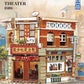 Zhegao Mini Granular 613027 Theater Retro Series Castle Building Street Scene Assembled Building Blocks Toys for Girls