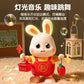 Cross-Border Electric Little Lucky Rabbit Baby Toy Dancing Children's Head-Up Training Doll Doll Baby Newborn