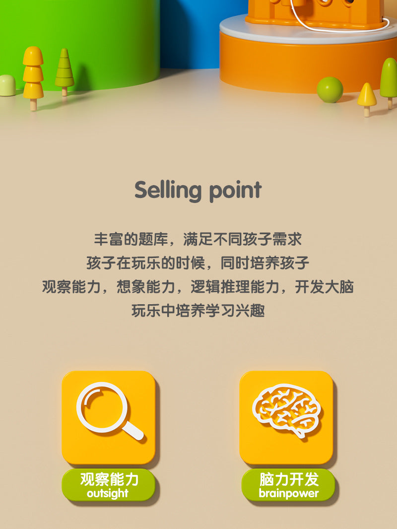 Logic Key Children's Early Education Enlightenment Educational Training Toys Boys Problem Solving Brain Development Teaching Ads 3-6 Wholesale