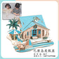 diy hut assembled small house model children's puzzle handmade three-dimensional jigsaw puzzle stall children's toys