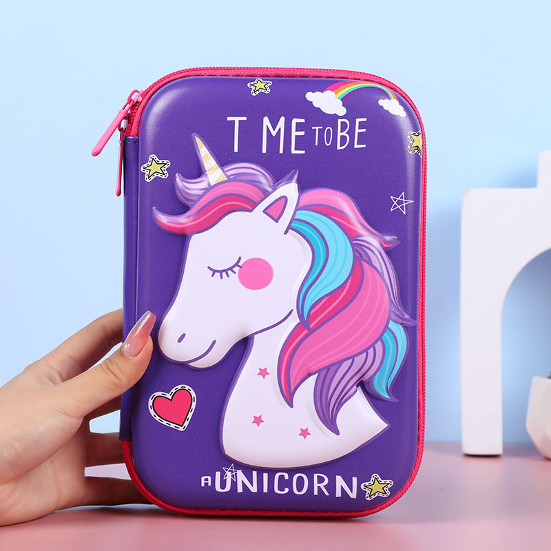 Eva Pencil Box 3D Stereo Large-Capacity Kidsren's Pencil Bag Multi-Functional Student Stationery Popular Pencil Box Waterproof