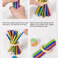 Wooden Kidsren's Stick Insertion Game Baby Draw Stick Color Cognitive Pitching Montessori Family Interactive Toy