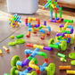 Creative children's plastic puzzle DIY assembled pipe building blocks large particles water pipe toys kindergarten early education cross-border