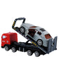 Delixin Kidsren's Rescue Trailer Artificial Flatbed Transporter Car Baby Educational Model Boy Toy Car