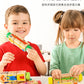 Cecpc Kidsren's Early Education Rotating Building Block Puzzle Baby Animal and Fruit Cognition Wooden Educational Toys for 1-2-3 Years Old