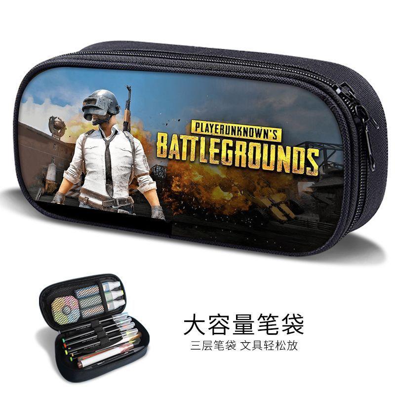 Sand Sculpture Pencil Bag for Boys, Multifunctional Stationery Box for Primary and Secondary School Students, Pubg Game Stationery Bag, Kidsren's Trendyy Pencil Bag
