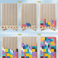 3D Stereo Tetris Building Blocks Kidsren's Educational Early Education Puzzle Matching Card Jenga Educational Toys