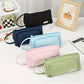 Triangular Large-Capacity Pencil Case and Stationery Box, Thickened Partitioned Storage Student Stationery Bag for Primary, Middle, and High School Students Wholesale