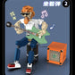 Wandering Rock Guitar Bluetooth Speaker Creative Building Small Particle Building Blocks Children's Educational Toy Model Ornaments