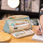 Triangular Pencil Case with Large Capacity and Multi-Functional Features, Korean-Style Ins-Style Stationery Box for Middle and High School Students, Direct from the Manufacturer