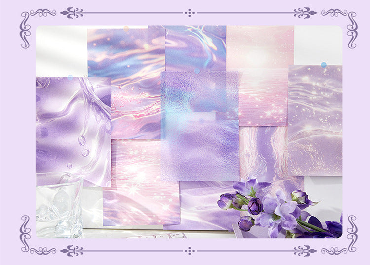 Light-Picking Water Ripple Material Paper Sunlight Floating Shadow Series Ins Collage Hand Account Background Paper Decoration Small Fresh Cross-Border