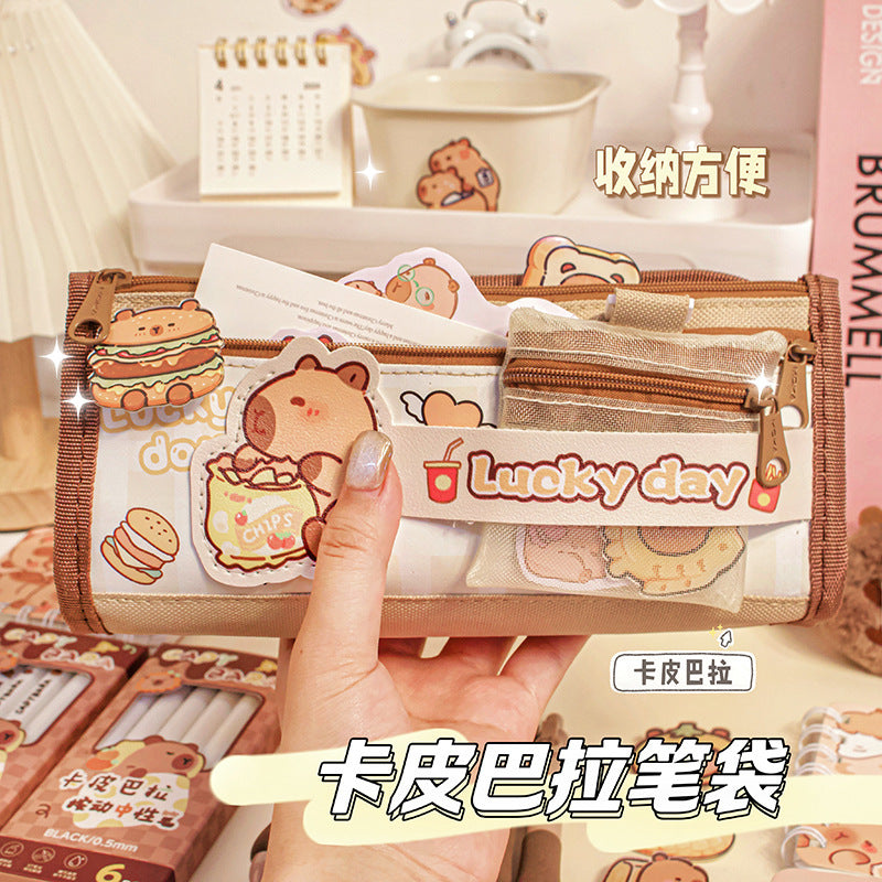 Kapibala Plush Doll Doll Back-To-School Gift Package Primary School Souvenir Birthday Gift Plush Stationery Set