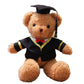 Graduation Bear Doll Doctor Bear Bachelor's Uniform Bear Doll Graduation Bear Gift for College Students with Logo Printing