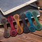 European-Style Retro Genuine Leather Magnetic Bookmarks, Creative Magnetic Planner Markers, Student Reading Page Clips, Magnetic Bookmarks