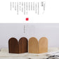 Japanese Style Simple Wooden Book Stand Creative Black Walnut Wood Thickened Bookshelf Bookend Student's Solid Wood Bookend Logo