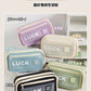Flip-Top Pencil Case Ins Style High School Student New Style Pencil Case for Girls Male Large Capacity Stain-Resistant Simple Stationery Box