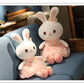 Rabbit Doll Plush Toy Cute Birthday Gift Girl's Pillow Soothing White Rabbit Doll Children's Doll