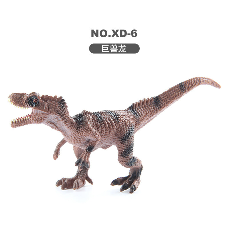 Children's Dinosaur Simulation Animal Ornaments Multiple Mini Solid Dinosaur Model Stegosaurus Spinosaurus Bull Dragon Bag Ornaments