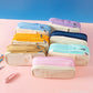 Large-Capacity Retractable Pencil Case Stationery Box in Japanese and Korean Style, Macaron Color, Upgraded Version for Primary and Secondary School Students, in Stock
