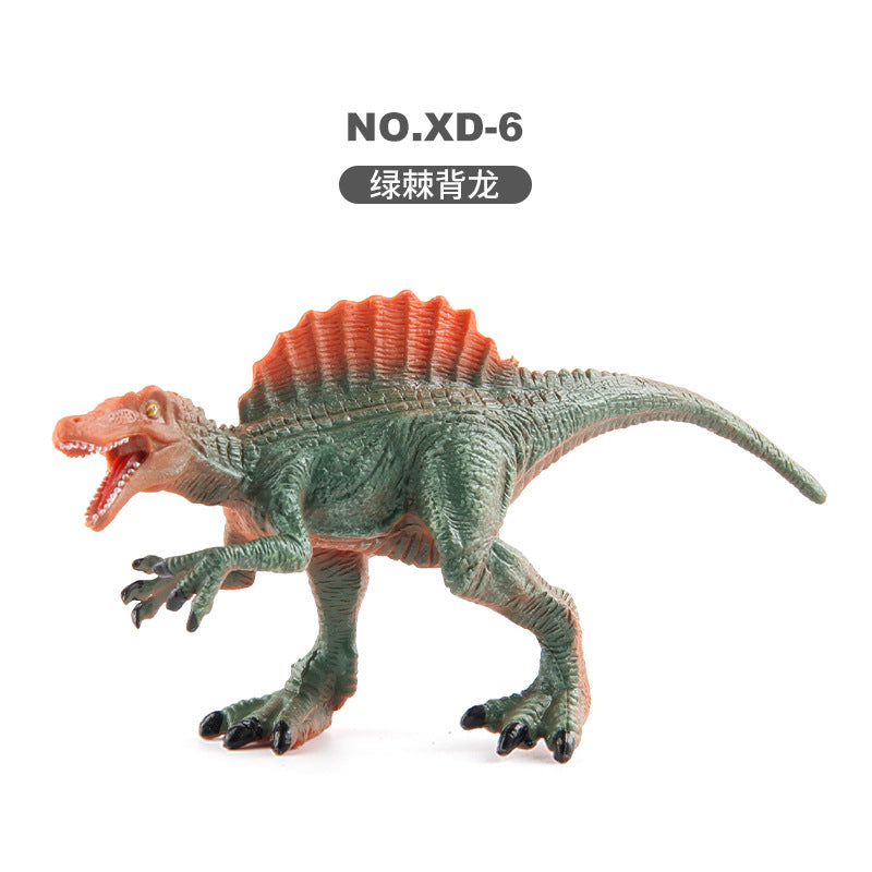 Children's Dinosaur Simulation Animal Ornaments Multiple Mini Solid Dinosaur Model Stegosaurus Spinosaurus Bull Dragon Bag Ornaments