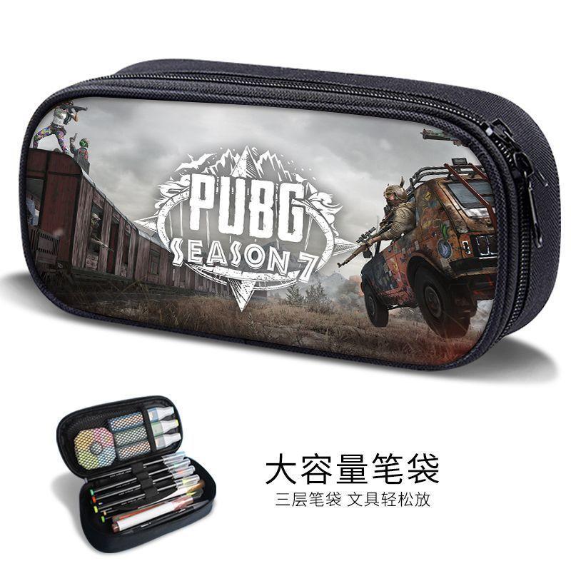 Sand Sculpture Pencil Bag for Boys, Multifunctional Stationery Box for Primary and Secondary School Students, Pubg Game Stationery Bag, Kidsren's Trendyy Pencil Bag