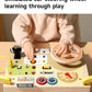 Children's Montessori Early Education Simulation Driving Steering Wheel Digital Switch Light Sound Busy Board Science and Education Aids Educational Toys