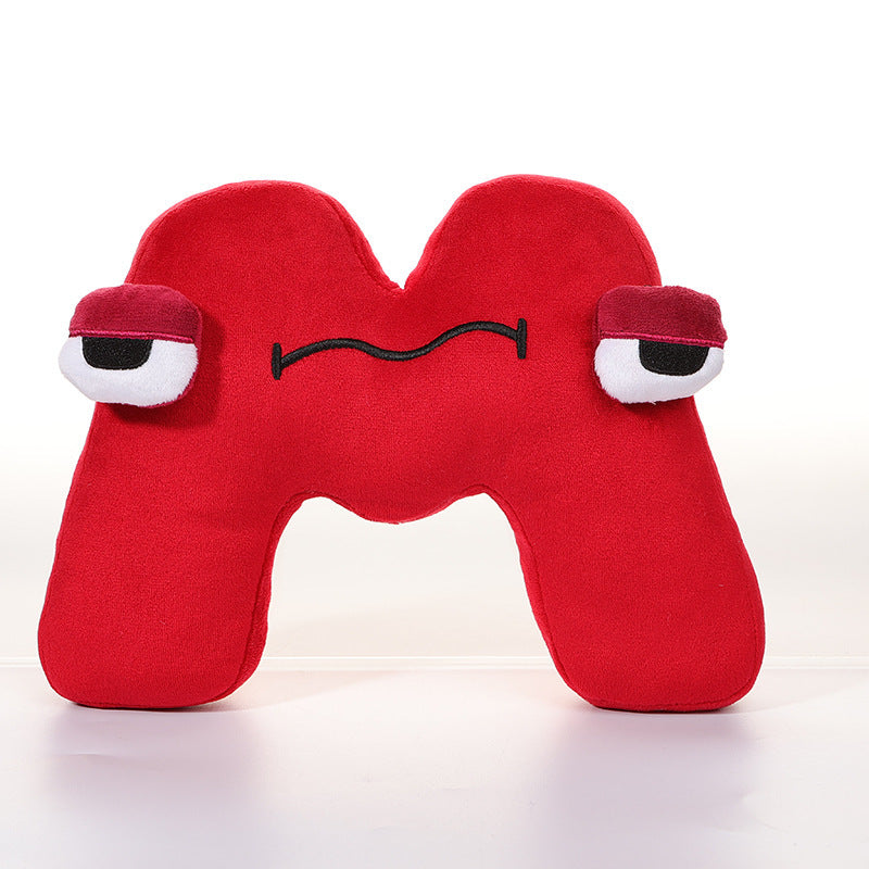 Cross-border Alphabet Lore letter legend plush pillow doll children Enlightenment letter doll wholesale
