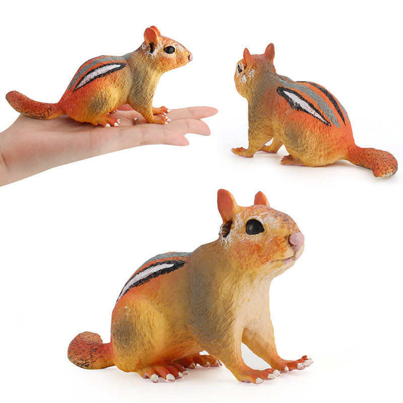 Children's Puzzle Early Education Cognitive Simulation Mouse Model Toy Static Solid Possum Guinea Piga Hair Mouse Totoro