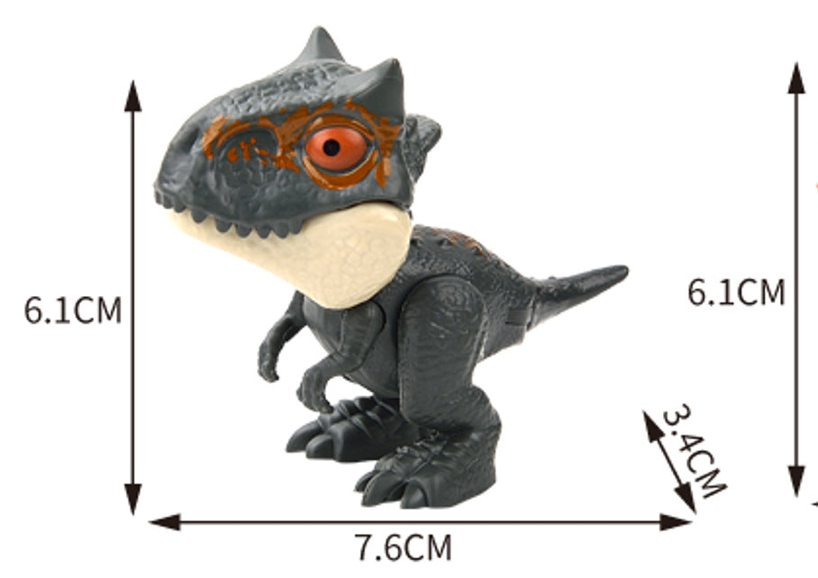 Cross-border Hot Finger-biting Dinosaur Toy Finger-biting Dinosaur Pterosaur Model Joint Movable Mini Dinosaur Gashapon Machine