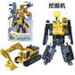 BKK alloy deformation robot train high-speed rail engineering bus dinosaur green leather train King Kong BKK children's toys