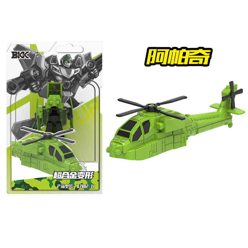 BKK alloy deformation robot train high-speed rail engineering bus dinosaur green leather train King Kong BKK children's toys