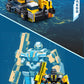 Little Luban Building Blocks Children's Educational Assembled Car Model Transforming Mecha Robot Compatible with Lego Boy Toys