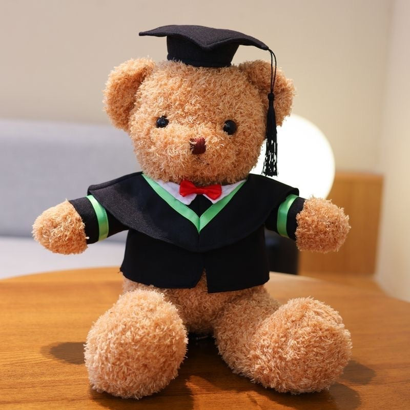 Graduation Bear Doll Doctor Bear Bachelor's Uniform Bear Doll Graduation Bear Gift for College Students with Logo Printing